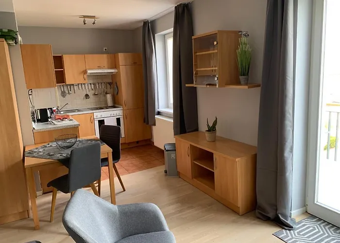 Einraumapartment Mit Seeblickbalkon アパートホテル ラインスベルク